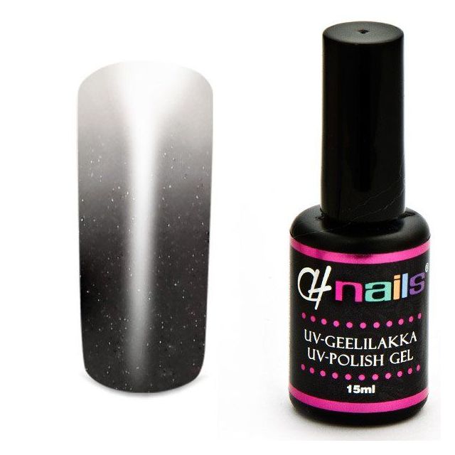 CH Nails Thermo Geelilakka Anthracite-White Metallic