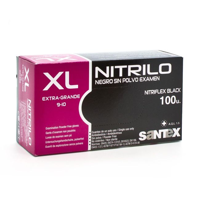 Nitriili Kampaajakäsineet Puuteriton 100 kpl Koko XL