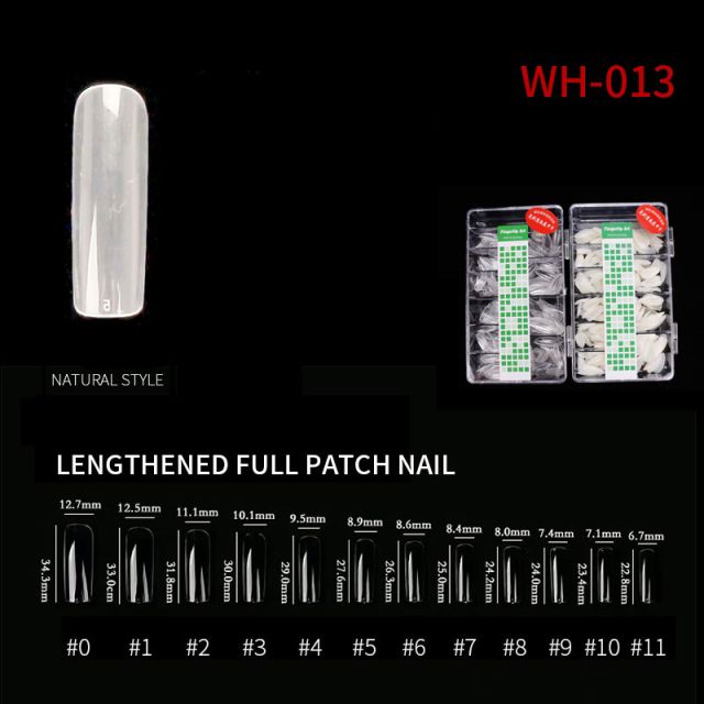 Kynsitipit Full Patch WH13 Natural 500 kpl