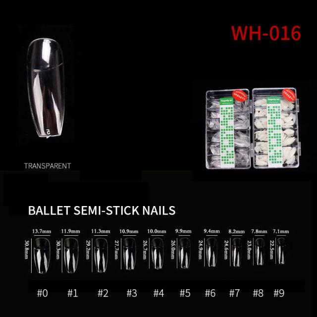 Kynsitipit Ballet WH16 Clear 500 kpl