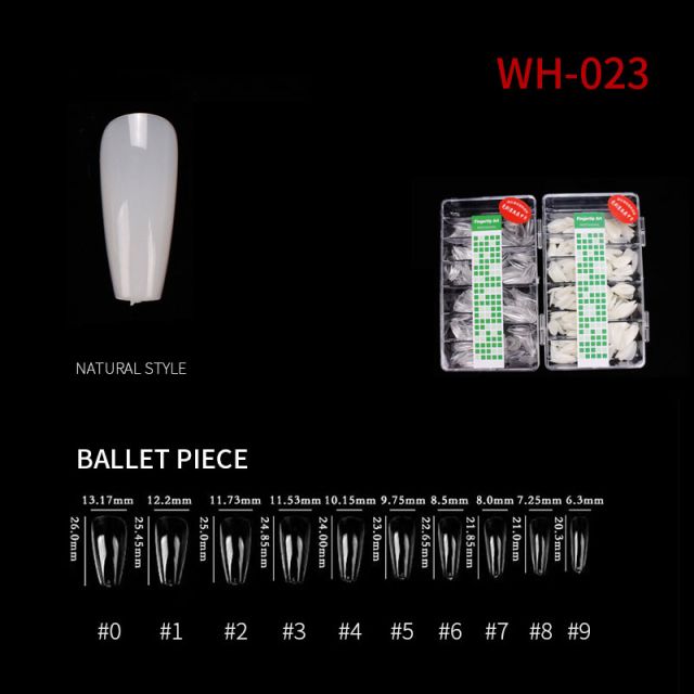 Kynsitipit Ballet Piece WH23 Natural 500 kpl