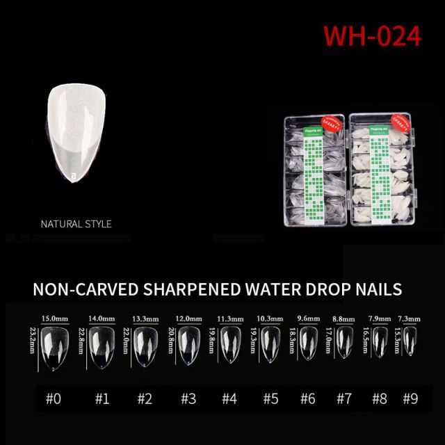Kynsitipit Water Drop WH24 Natural 500 kpl