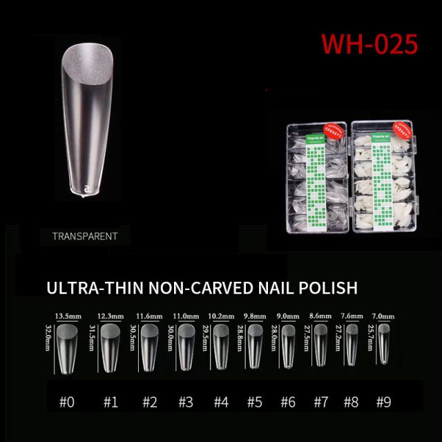 Kynsitipit Ultra Thin WH25 Clear 500 kpl