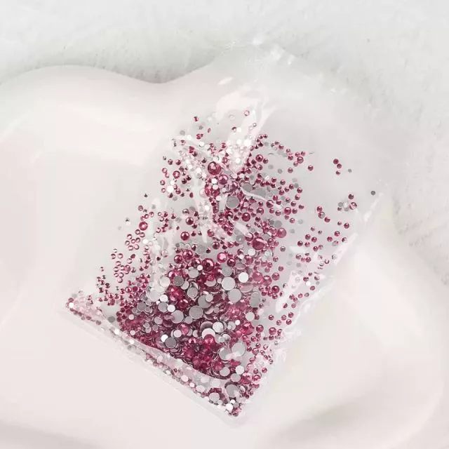 Värillisiä Kynsitimantteja Rose 15# 1440kpl