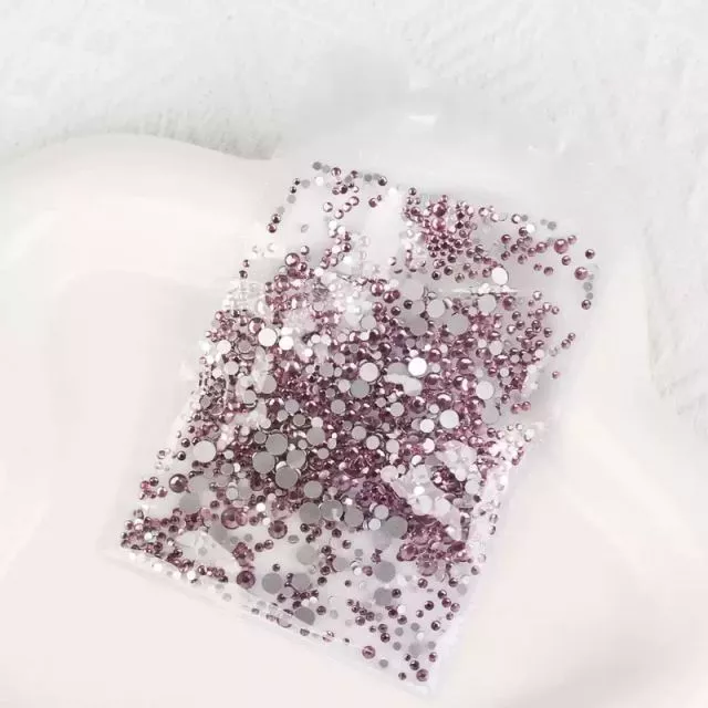 Värillisiä Kynsitimantteja Rose Purple 19# 1440kpl