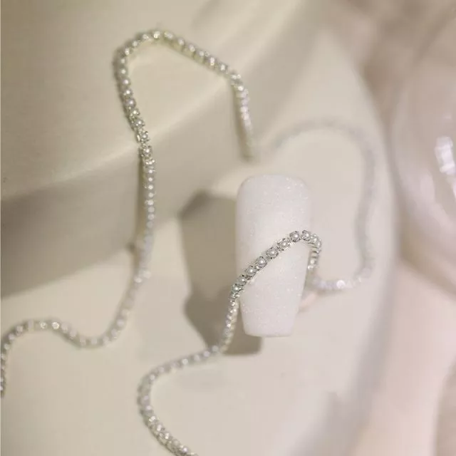 Helmikoristenauha 0.16/30cm Silver 3#
