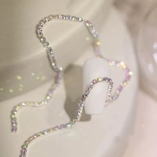 Koristekivinauha 0.19/30cm Silver 6#