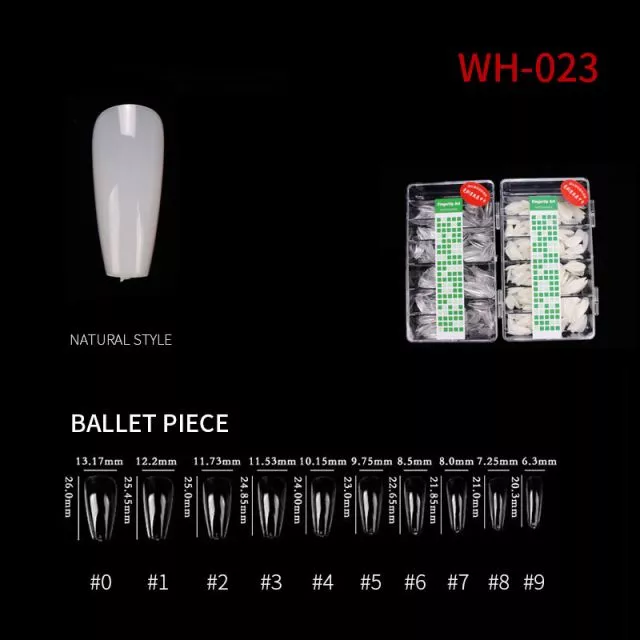 Kynsitipit Ballet Piece WH23 Natural 500 kpl