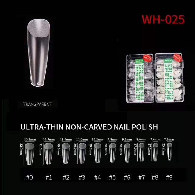Kynsitipit Ultra Thin WH25 Clear 500 kpl