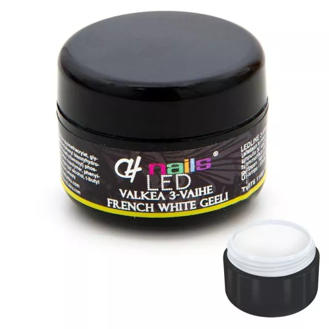 CH Nails LED-line 3-Vaihe Valkea French White Geeli 15ml