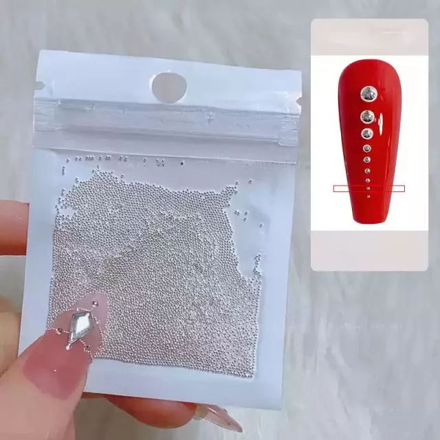 Nail Art Pearls 04# Silver 0.6mm / 5000pcs