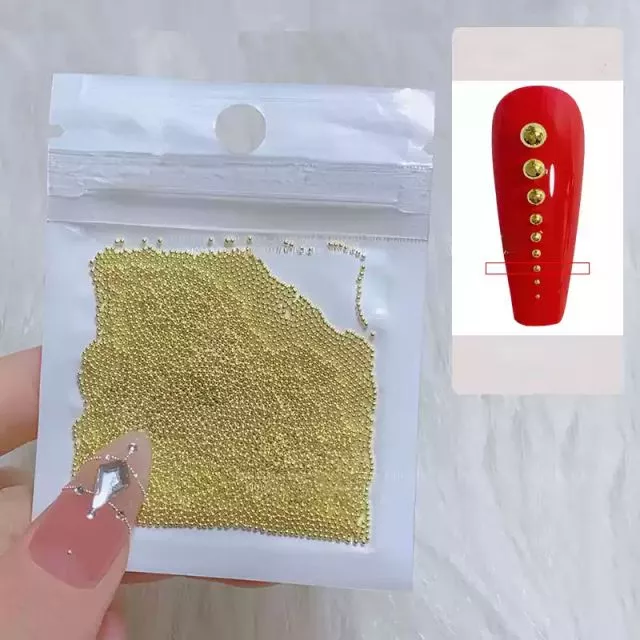 Nail Art Pearls 05# Gold 0.8mm / 3000pcs