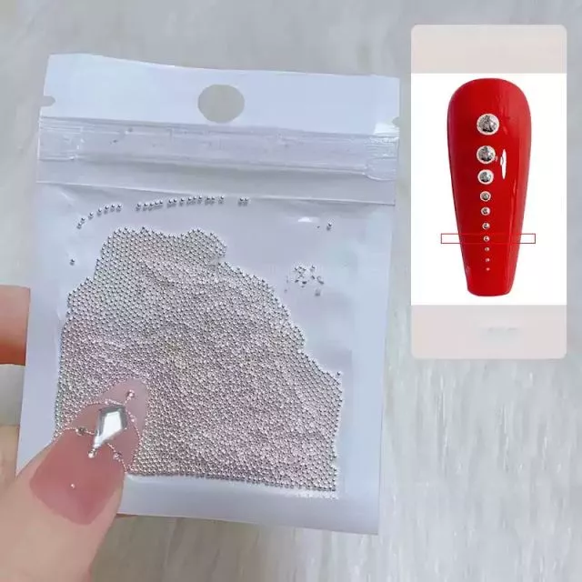 Nail Art Pearls 06# Silver 0.8mm / 3000pcs