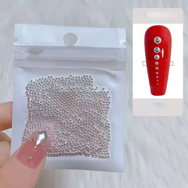Nail Art Pearls 12# Silver 1.5mm / 1000pcs