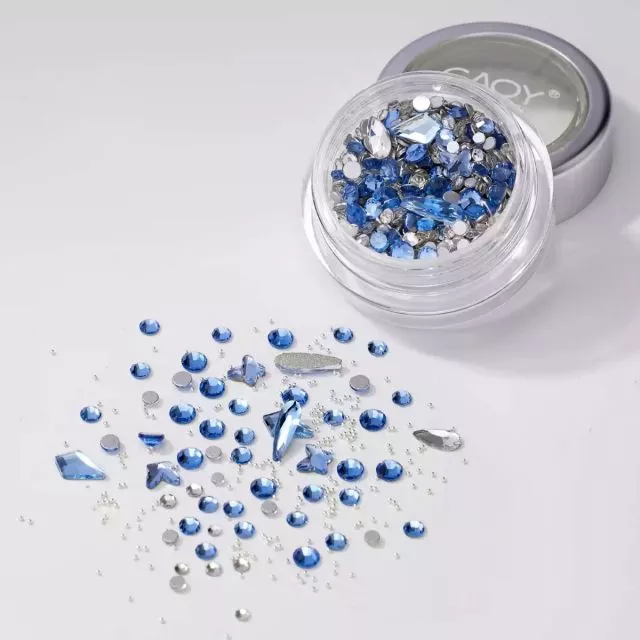 Rhinestones Aqua