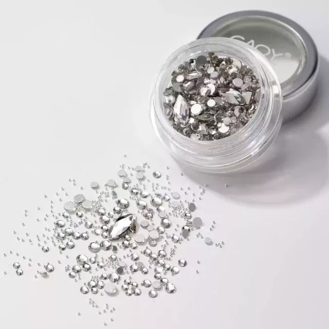 Rhinestones Silver Prism