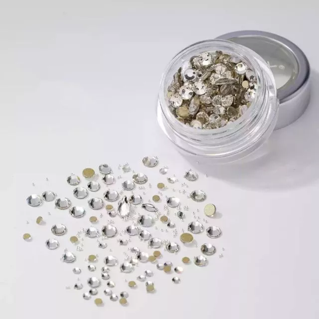 Rhinestones Silver Tears