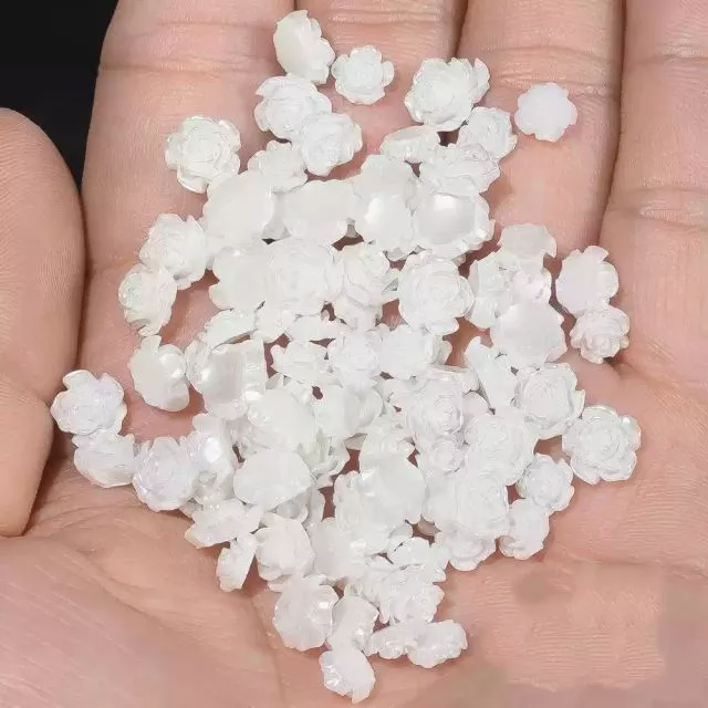 3D Kukkia Valkea Mix Pakkaus 100kpl