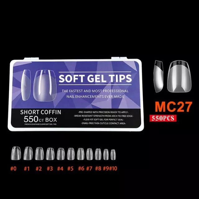 Soft Gel Kynsitipit 27# 550 kpl