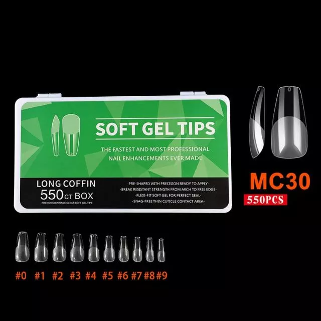 Soft Gel Kynsitipit 30# 550 kpl