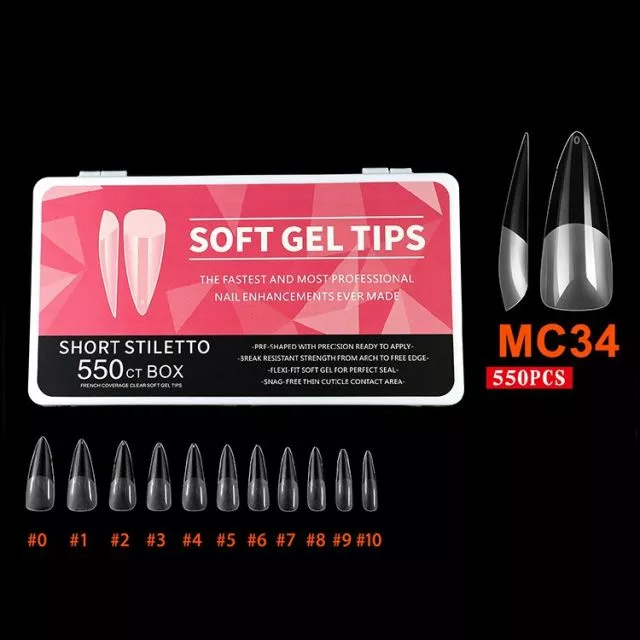 Soft Gel Kynsitipit 34# 550 kpl