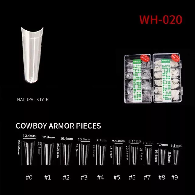 Kynsitipit Cowboy WH20 Natural 500 kpl