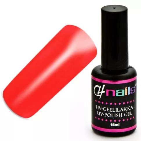 CH Nails Geelilakka Neon Flame Red