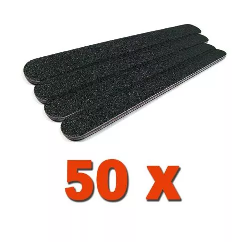 Premium Kynsiviila Suora Musta 100/180 50kpl pakkaus