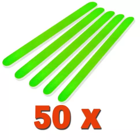 Professional Kynsiviila Suora Neon Vihreä 180/240 50kpl pakkaus