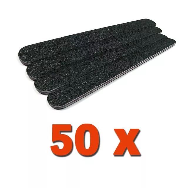Premium Kynsiviila Suora Musta 100/180 50kpl pakkaus
