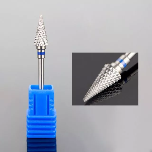 Tungsten Kartioterä Kynsiporaan – Ruostumaton Kovametalliterä Large Cone Medium (M)