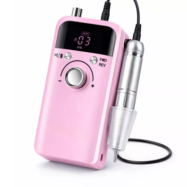 Ladattava ja Kannettava Kynsipora 45000rpm M6/Pink